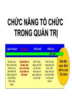 Chức năng tổ chức trong quản trị kinh doanh