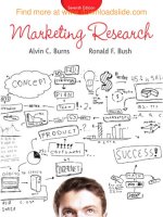 Ebook Marketing research (7th edition) Part 1