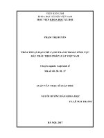 Thỏa thuận hạn chế cạnh tranh trong lĩnh vực đấu thầu theo quy định của pháp luật việt nam 