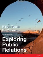 Ebook Exploring public relations (3rd edition) Part 1