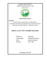 Đánh giá thực trạng công tác bồi thường, giải phóng mặt bằng cho một phần của nhà máy samsung trên địa bàn thị xã phổ yên – tỉnh thái nguyên