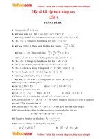 bài tập toán 9 nâng cao
