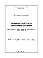 Thực hiện pháp luật về viên chức trong trường đại học ở Việt Nam