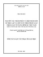 Nguyên tắc thẩm phán và hội thẩm xét xử độc lập và chỉ tuân theo pháp luật theo luật tố tụng hình sự Việt Nam