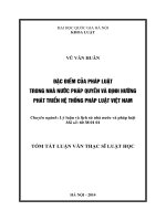 Đặc điểm của pháp luật trong nhà nước pháp quyền và định hướng phát triển hệ thống pháp luật Việt Nam