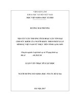 Tội cố ý gây thương tích hoặc gây tổn hại cho sức khỏe của người khác theo pháp luật hình sự việt nam từ thực tiễn tỉnh lạng sơn