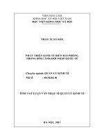 Phát triển kinh tế biển hải phòng trong bối cảnh hội nhập quốc tế tt 