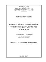 Pháp luật về thuế giá trị gia tăng từ thực tiễn quận 7, thành phố hồ chí minh tt 
