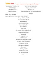 Đề thi học kì 2 môn Ngữ văn lớp 12 Sở GDĐT Bình Thuận năm học 2016  2017 