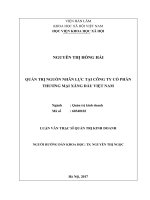 Quản trị nguồn nhân lực tại công ty cổ phần thương mại xăng dầu việt nam 