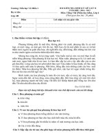 Đề kiểm tra đọc hiểu  LTVC lớp 4 Cuối Học kỳ I