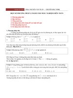 Một số phương pháp làm bài trắc nghiệm môn Toán