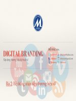 Bài giảng Digital branding (Xây dựng thương hiệu kỹ thuật số) Bài 2  Hệ thống nhận diện thương hiệu số