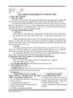 TIẾT 92, 93 đặc điểm LOẠI HÌNH của TIẾNG VIỆT