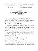 BAO CAO CONG TAC KIEM TRA NOI BO TRUONG HOC