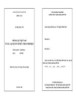 LDS-Lê Thị Ngọc Vân-Pháp luật Việt Nam về xác lập quyền sở hữu theo thời hiệu