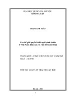 LL-Phạm Anh Tuấn-Cơ chế giải quyết khiếu nại hành chính ở Việt Nam hiện nay và vấn đề hoàn thiện