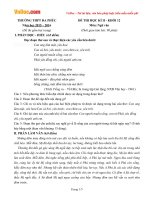 Đề thi học kì 2 môn Ngữ văn lớp 12 trường THPT Đa Phúc, Hà Nội năm học 2015  2016