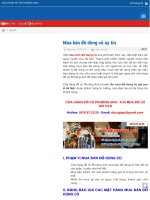 Mua bán đồ dùng cũ tại hà nôi