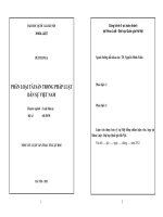 LDS-Bùi Thị Nga-Phân loại tài sản trong pháp luật Dân sự Việt Nam