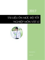 Tài liệu ôn thi THPT quốc gia môn vật lý mức độ tốt nghiệp