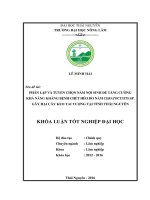 Phân lập và tuyển chọn nấm nội sinh để tăng cường khả năng kháng bệnh chết héo do nấm Ceratocystis sp. gây hại cây keo tai tượng tại tỉnh Thái Nguyên