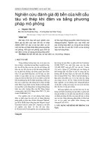 Nghiên cứu đánh giá độ bền của kết cấu tàu vỏ thép  khi  đâm va bằng  phương  pháp mô phỏng