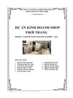Bài Tập Nhóm Lập Dự Án Kinh Doanh Shop Thời Trang