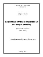 LDS_Lê Quốc Giang_ Giải quyết tranh chấp thừa ké quyền sử dụng đất theo thủ tục tố tụng dân sự