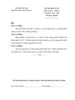 Đề thi học kì 2 môn Lịch sử lớp 12 trường THPT Chương Mỹ A, Hà Nội năm học 2015  2016 