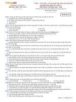 Đề thi học kì 2 môn Sinh học lớp 12 trường THPT Yên Lạc 2, Vĩnh Phúc năm học 2015  2016 