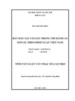 LDS-Bùi Thị Thu Hiền-Bán đấu giá tài sản trong thi hành án dân sự theo pháp luật Việt Nam