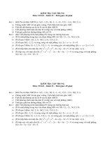 Đề thi giữa học kì 2 môn Toán lớp 12 trường THPT Nguyễn Chí Thanh, TP Hồ Chí Minh năm học 2015  2016 