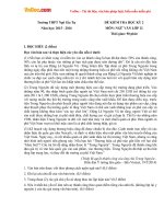 Đề thi học kì 2 môn Ngữ văn lớp 12 năm 2016 trường THPT Ngô Gia Tự 