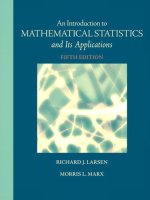 An introduction to mathematical statistics and its applications 5th morris marx