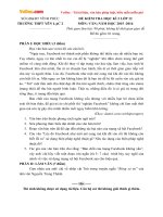 Đề thi học kì 2 môn Ngữ văn lớp 12 trường THPT Yên Lạc 2, Vĩnh Phúc năm học 2015  2016 