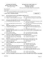 Đề kiểm tra 45 phút học kì 2 môn Địa lý lớp 12 trường THPT Lê Quý Đôn, Hải Phòng năm học 2016  2017 