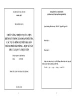 Chức năng, nhiệm vụ của viện kiểm sát trong giai đoạn điều tra các vụ án hình sự trên địa bàn thành phố Hải Phòng - một số vấn đề lý luận và thực tiễn
