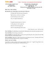 Đề thi học kì 2 môn Ngữ văn lớp 12 tỉnh Hải Dương năm học 2015  2016 