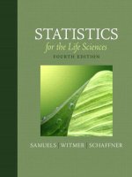 Statistics for the life sciences 4th samuel 