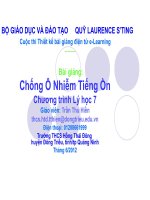 Bài Giảng Chống Ô Nhiễm Tiếng Ồn