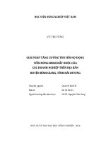 giải pháp tăng cường thu hồi nợ đọng tiền đóng bhxh bắt buộc của các doanh nghiệp trên địa bàn huyện b nh giang, tỉnh hải dương 