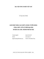 giải pháp nâng cao chất lượng tuyển dụng công chức cấp xã trên địa bàn huyện gia lâm, thành phố hà nội 
