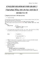 ngữ pháp và bài tập tiếng anh lớp 5 