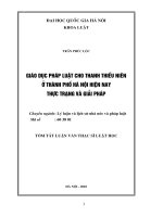 LL-Trần Phúc Lộc-Giáo dục pháp luật cho thanh thiếu niên ở thành phố Hà Nội hiện nay thực trạng và giải pháp