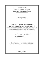 Giải quyết tranh chấp hợp đồng chuyển nhượng quyền sử dụng đất từ thực tiễn xét xử sơ thẩm tại tòa án nhân dân quận bình tân, thành phố hồ chí minh (tt) 