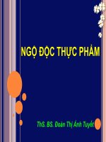 Bài giảng ngộ độc thực phẩm