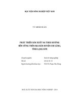 phát triển sản xuất na theo hướng bền vững trên địa bàn huyện chi lăng, tỉnh lạng sơn 