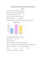 BỘ ĐỀ ÔN THI TOÁN TIẾNG ANH LỚP 4