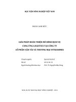 giải pháp hoàn thiện mô hình dịch vụ  cung ứng logistics tại công ty  cổ phần vận tải và thương mại vitranimex 